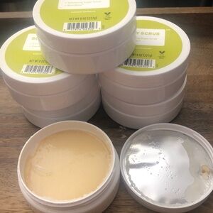 Case of 6 Brandless Salt and Sugar Exfoliating Body Scrub Lemon Verbena 8oz